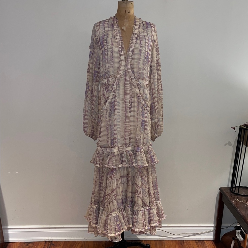 Alexis Rain chiffon Maxi Dress